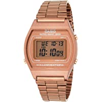 Los mejores  - Casio Reloj digital retro unisex B640WB con pulsera de acero inoxidable.
